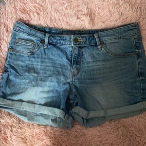 Blue jean shorts